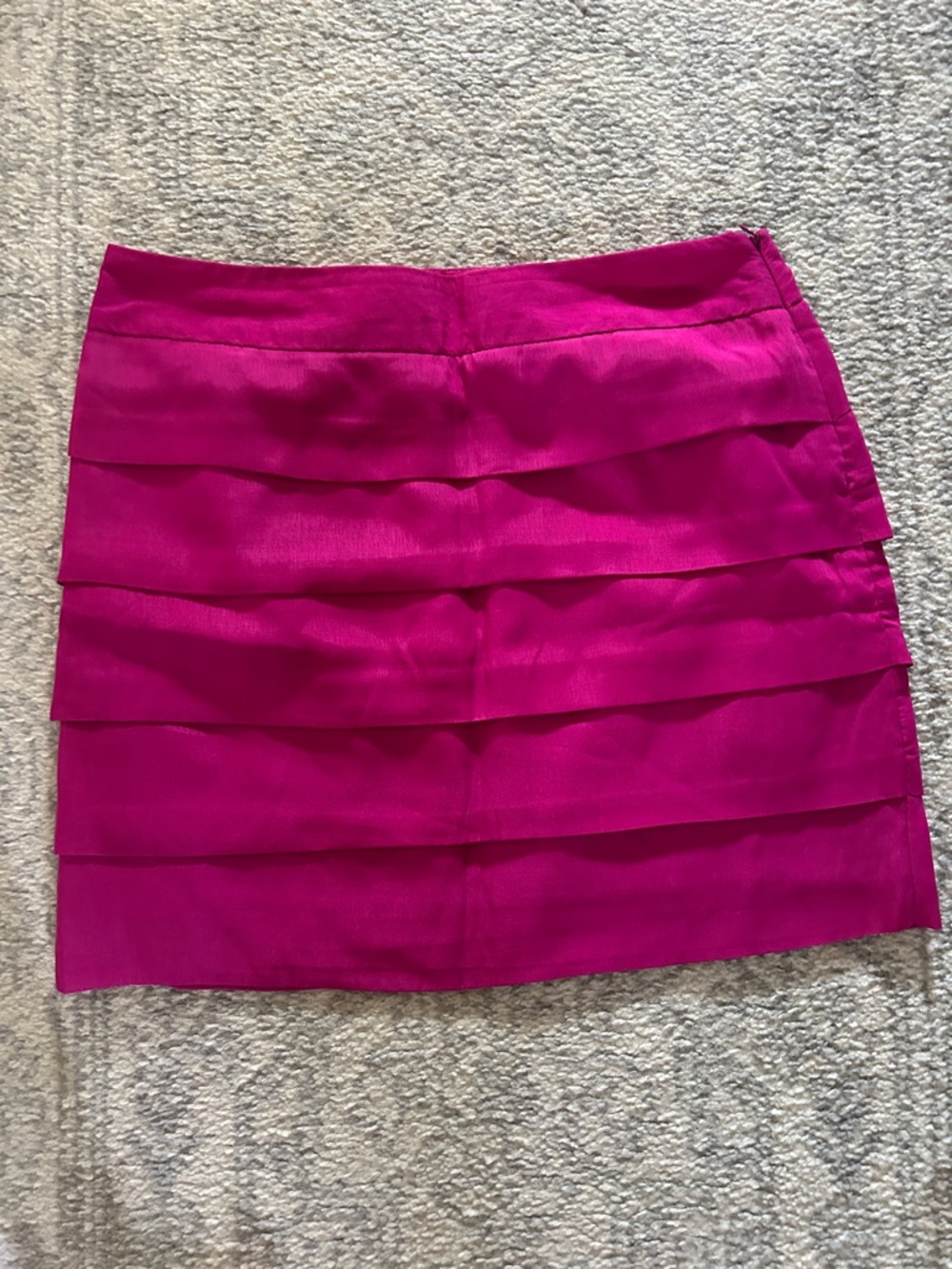 The Limited Hot Pink Tiered Mini Skirt